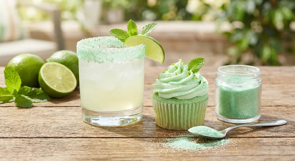 Light Green Edible Glitter - Image 2