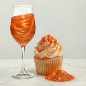 Orange Edible Glitter